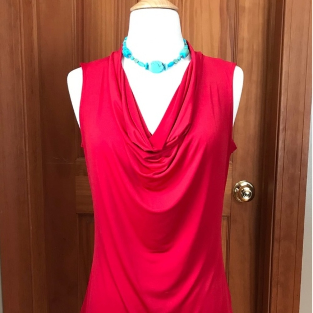 Vintage waterfall neckline top